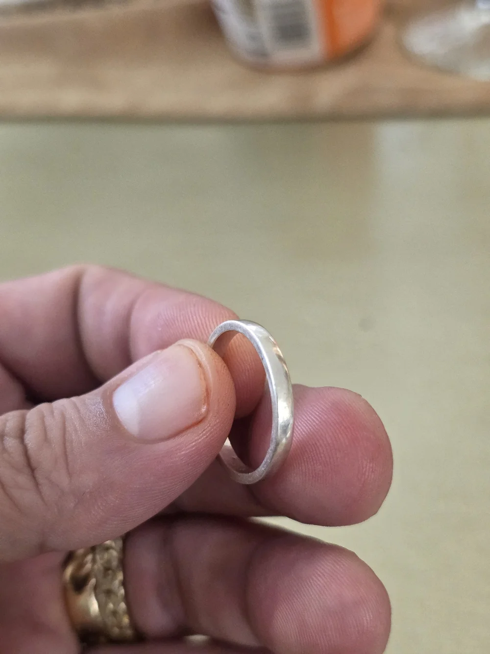 Simple Silver Band Ring - Minimalist Stackable